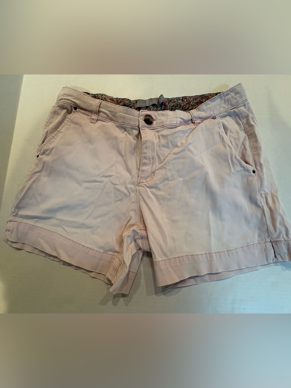 one 5 one Blush Pink Cargo Shorts